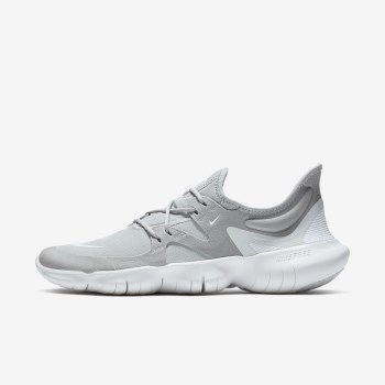 Nike Free RN 5.0 - Férfi Futócipő - Szürke/Platina/Fehér